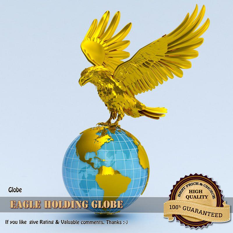Wing and Globe Logo - eagle globe dxf