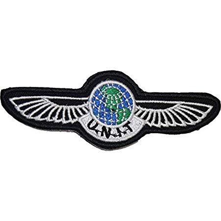 Wing and Globe Logo - Doctor Who U.N.I.T Blue & Green Globe Logo Badge Embroidered Patch