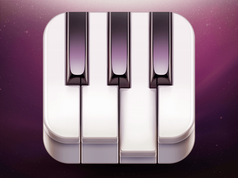 Piano App Logo - Go! Piano' App Icon Design by Ramotion | Dribbble | Dribbble