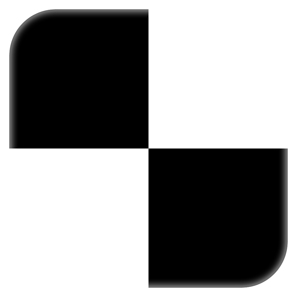 Piano App Logo - White Piano Tiles. FREE iPhone & iPad app market