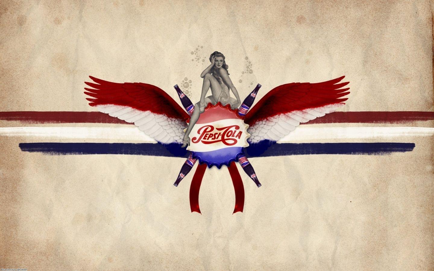 Wing and Globe Logo - Download 1440x900 Wallpaper Red, Illustration, Pepsi Globe, Wing ...