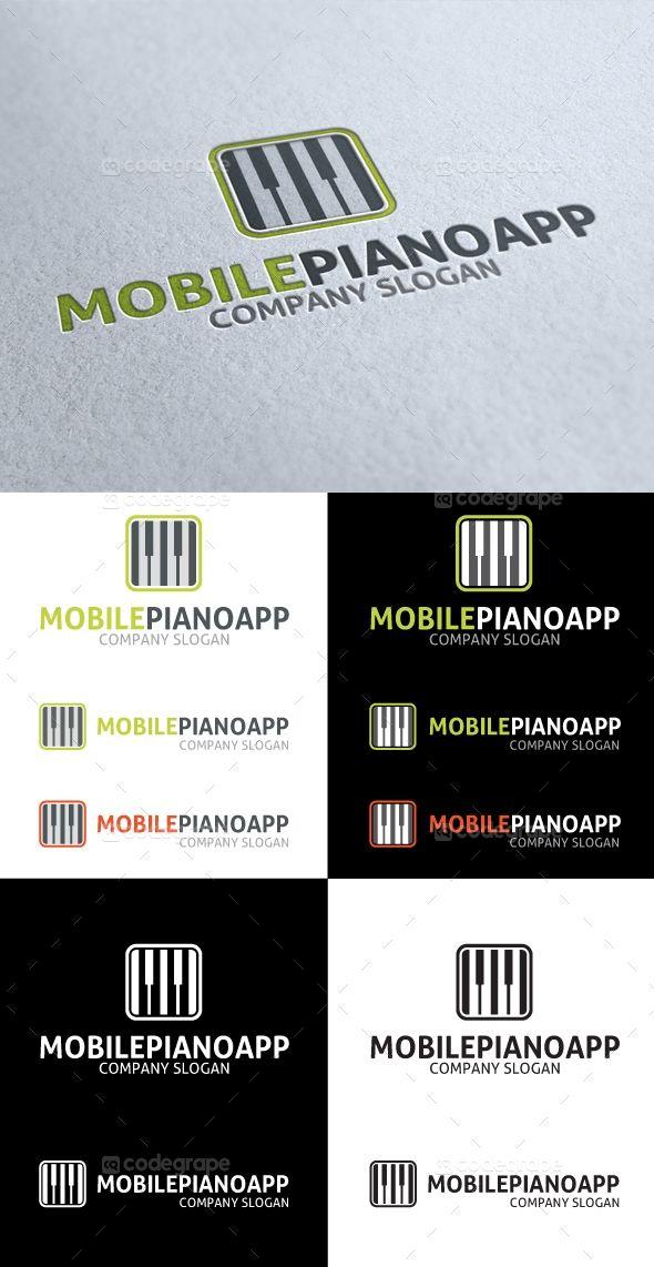 Piano App Logo - Mobile Piano App Logo - Print | CodeGrape