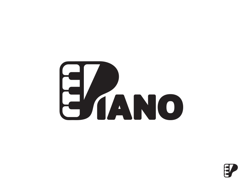 Piano App Logo - P for Piano / Mark by Aditya. Logo Designer. Dribbble