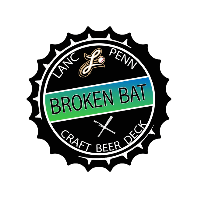 Beer Bat Logo - Broken Bat Craft Beer Deck - Lancaster Barnstormers