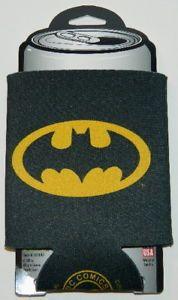 Beer Bat Logo - Batman Bat Chest Logo Black and Yellow Beer Huggie Can Cooler Style ...