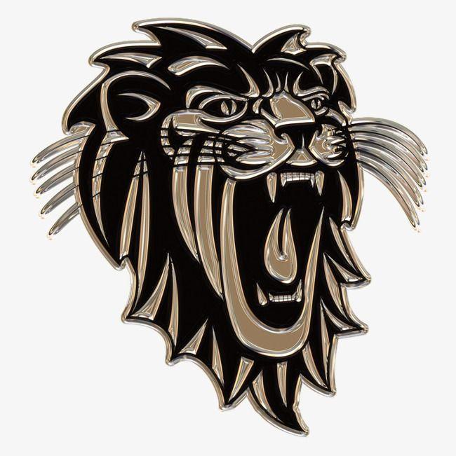 Metal Lion Logo - Metal Lion Head Stickers, Lion Clipart, Head Clipart, Animal Picture