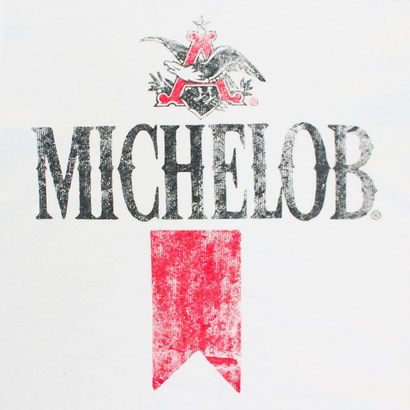 Michelob Logo - Michelob Men's White Vintage Beer Logo T-Shirt