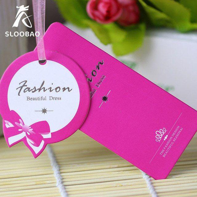 Shopping Tag Logo - Wholesale Customize Letters Logo in Font Hang tag Logo Garment Label