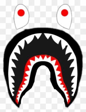 Pink BAPE Shark Logo - Report Abuse Shark Logo Transparent PNG Clipart Image
