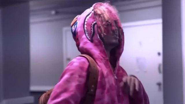 BAPE Pink Camo Logo - Sweatshirt pink camouflage Bape Lil Pump in her video clip D Rose ...