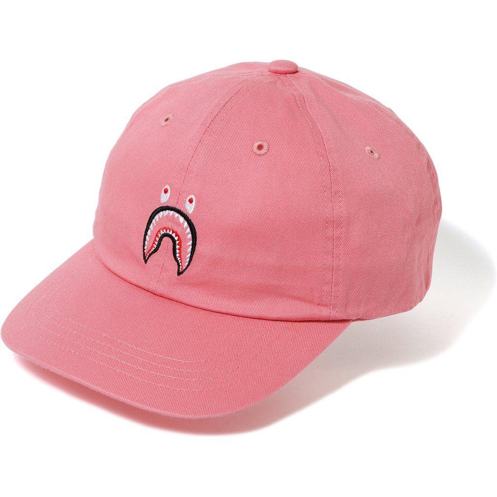 Pink BAPE Shark Logo - 2ND SHARK PANEL CAP MENS | us.bape.com
