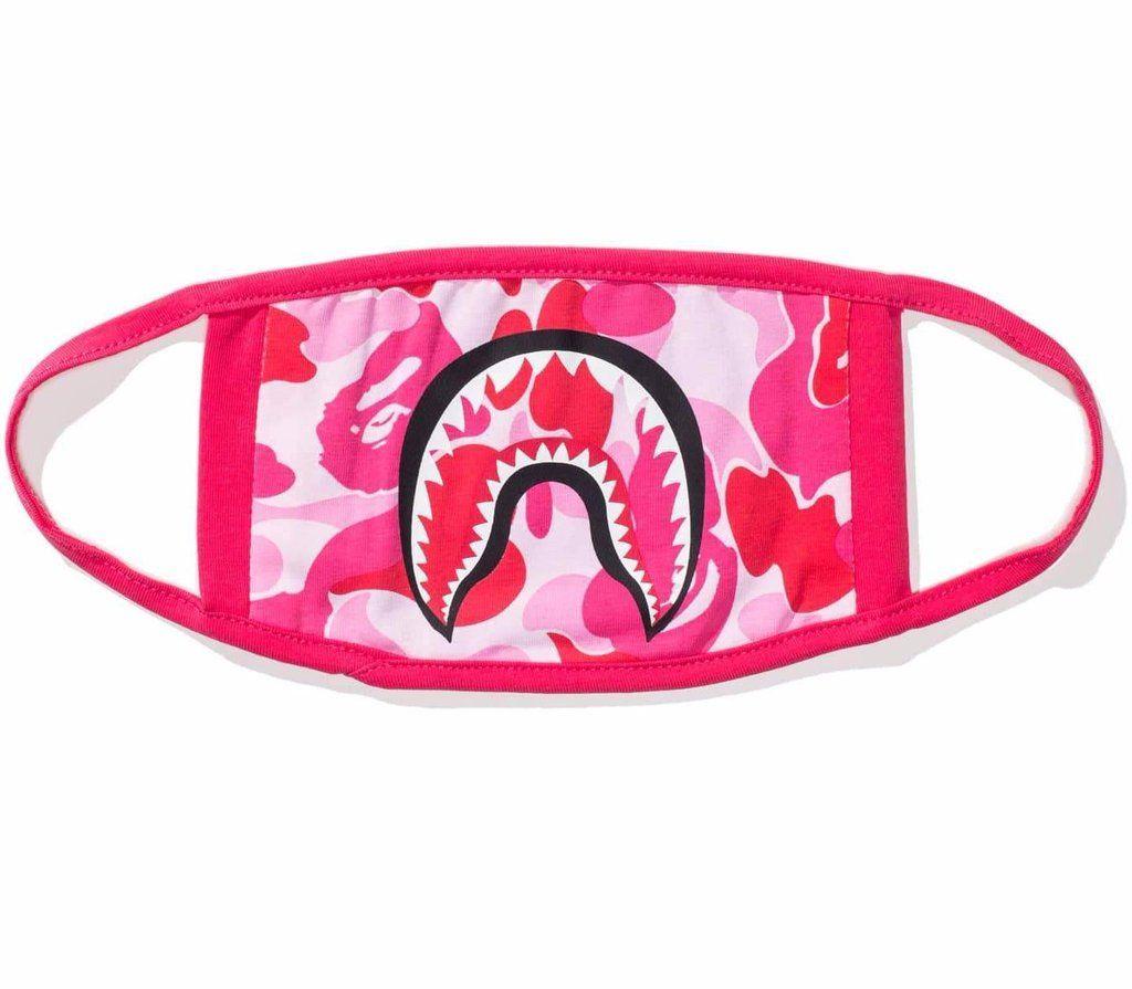 Pink BAPE Shark Logo - BAPE CAMO SHARK MASK (PINK). The Magnolia Park