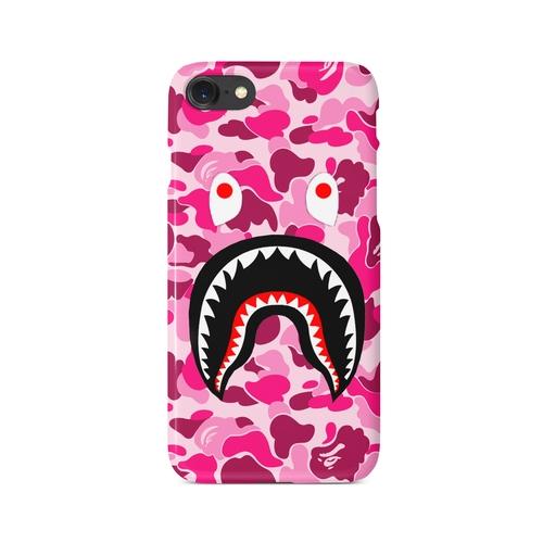 Pink BAPE Shark Logo - Pink Camo Bathing Ape BAPE Shark Mouth iPhone Case – Wired Casually