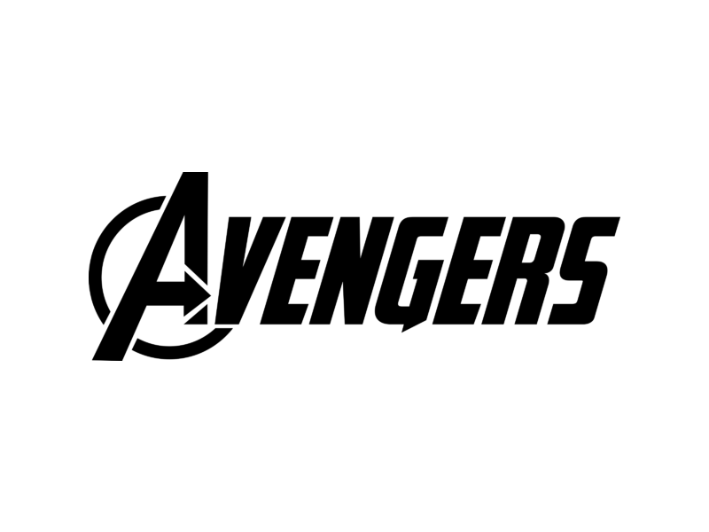 The Avengers Black and White Logo - The Avengers Logo PNG Transparent & SVG Vector