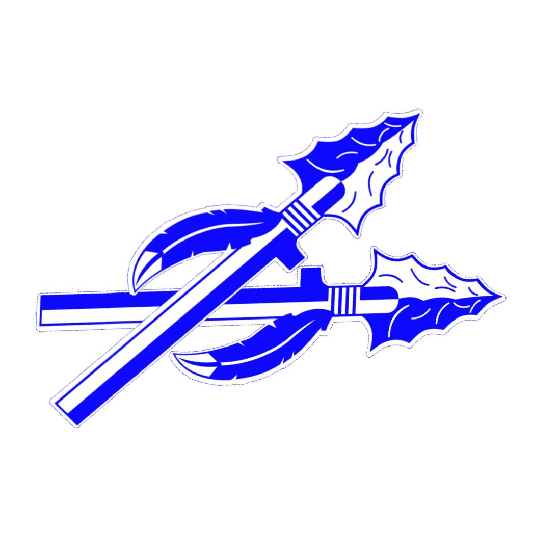 Blue Indian Logo - Indian spear Logos