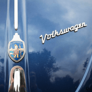 Vintage German VW Logo - Vintage Volkswagen