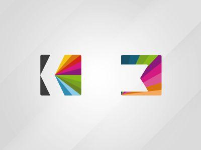 3 Letter Brand Logo - K logo & by Aurélien Sesmat