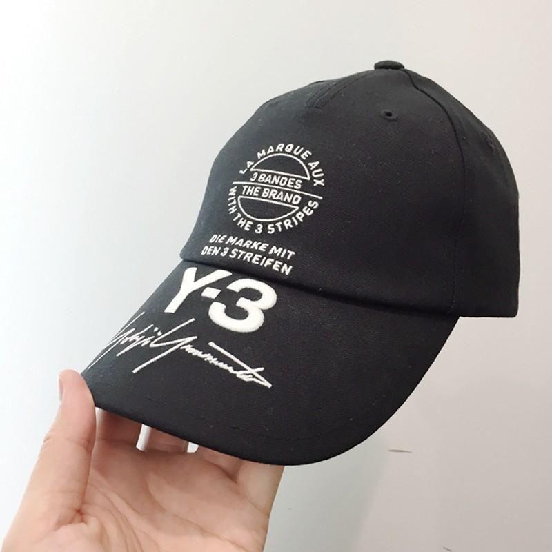 3 Letter Brand Logo - 2019 18SS Fashion Y 3 Letter Logo Embroidery Hat Cap Luxury Street ...