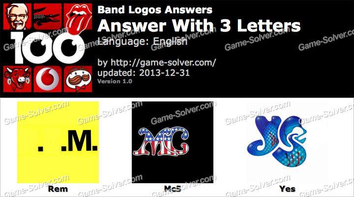 3 Letter Brand Logo - Band Logos Answers - Game Solver