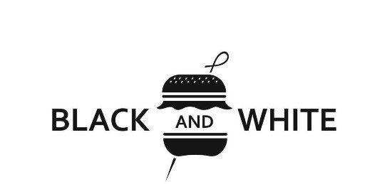 Black and White Logo - Logo of Black And White Burger, Paris