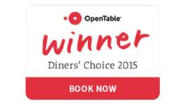OpenTable Winner Logo - OpenTable Winner Diner's Choice 2015 Book Now Walk Cafe at