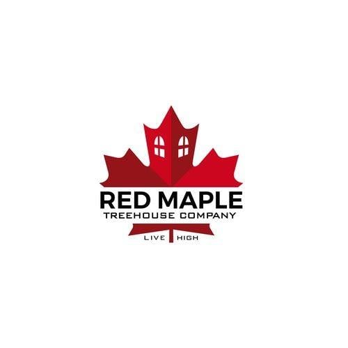 Red Maple Leaf Company Logo - Treehouse Builder. Logo design contest