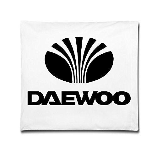 Daewoo Logo - Daewoo Logo 18 X18 Inch Pillow Cushion Cover White