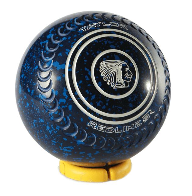 Blue Indian Logo - Taylor SR Size 4 Dark Blue / Blue Indian Logo | Virtual Bowls Supplies
