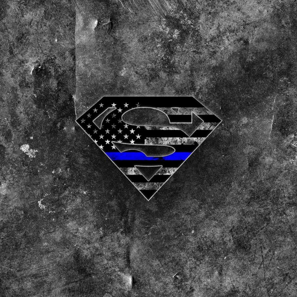 Thin Blue Line Logo - Superman Thin Blue Line Kydex