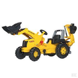 New Holland Construction Logo - Details about Rolly Toys New Holland Construction Pedal Ride On Tractor  Childrens Toy