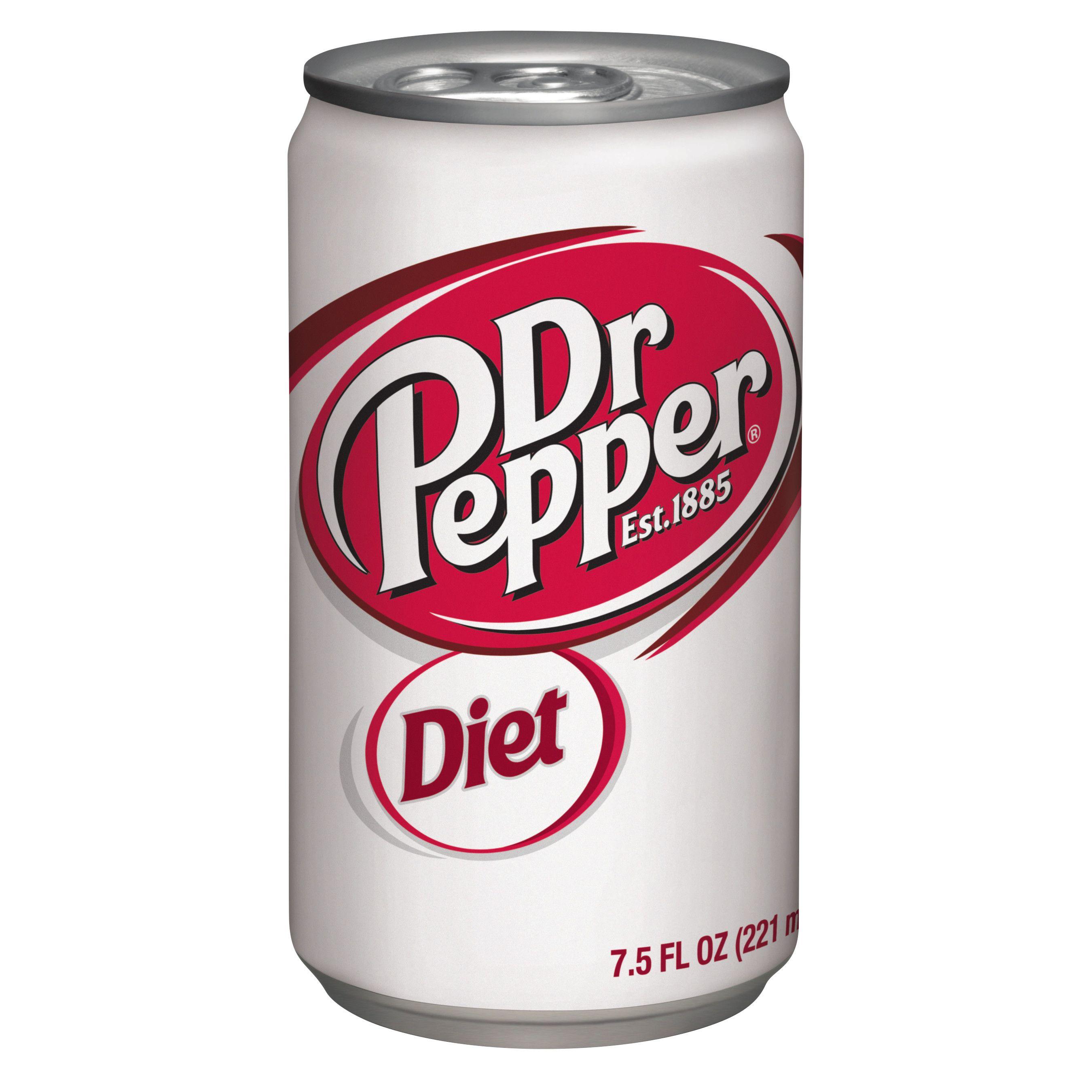 Diet Dr Pepper Logo - Diet Dr Pepper Soda, 7.5 fl oz cans, 8 pack - Walmart.com