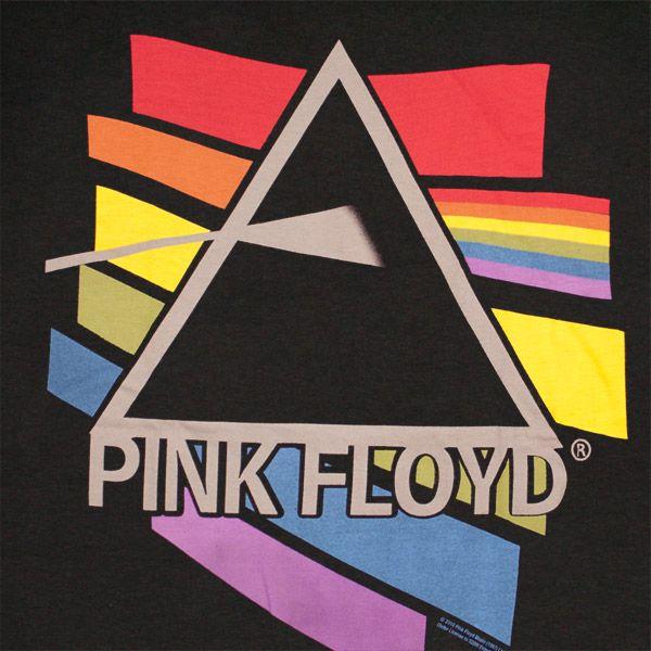 Pink Floyd Logo - Official PINK FLOYD Rainbow Logo T-Shirt: Buy Online on Offer