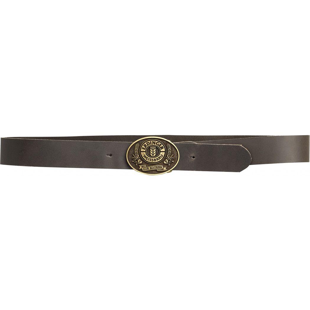 Erdinger Logo - Belt leather brown with Erdinger logo - ERDINGER Fanshop