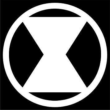 Iron Man Black and White Logo - Amazon.com: Cove Signs Black Widow Sticker/Vinyl Decal - White 4 ...