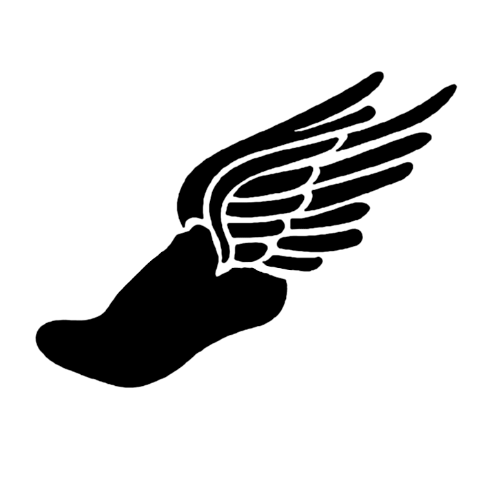 White Winged Foot Logo - Winged foot Logos