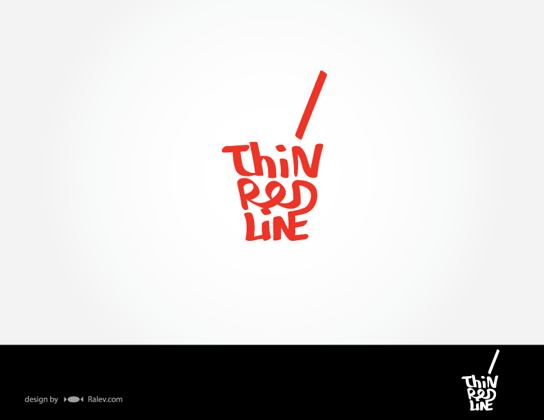 Red Line Logo - Thin Red Line Bar - Logo Design | Ralev.com Brand Design