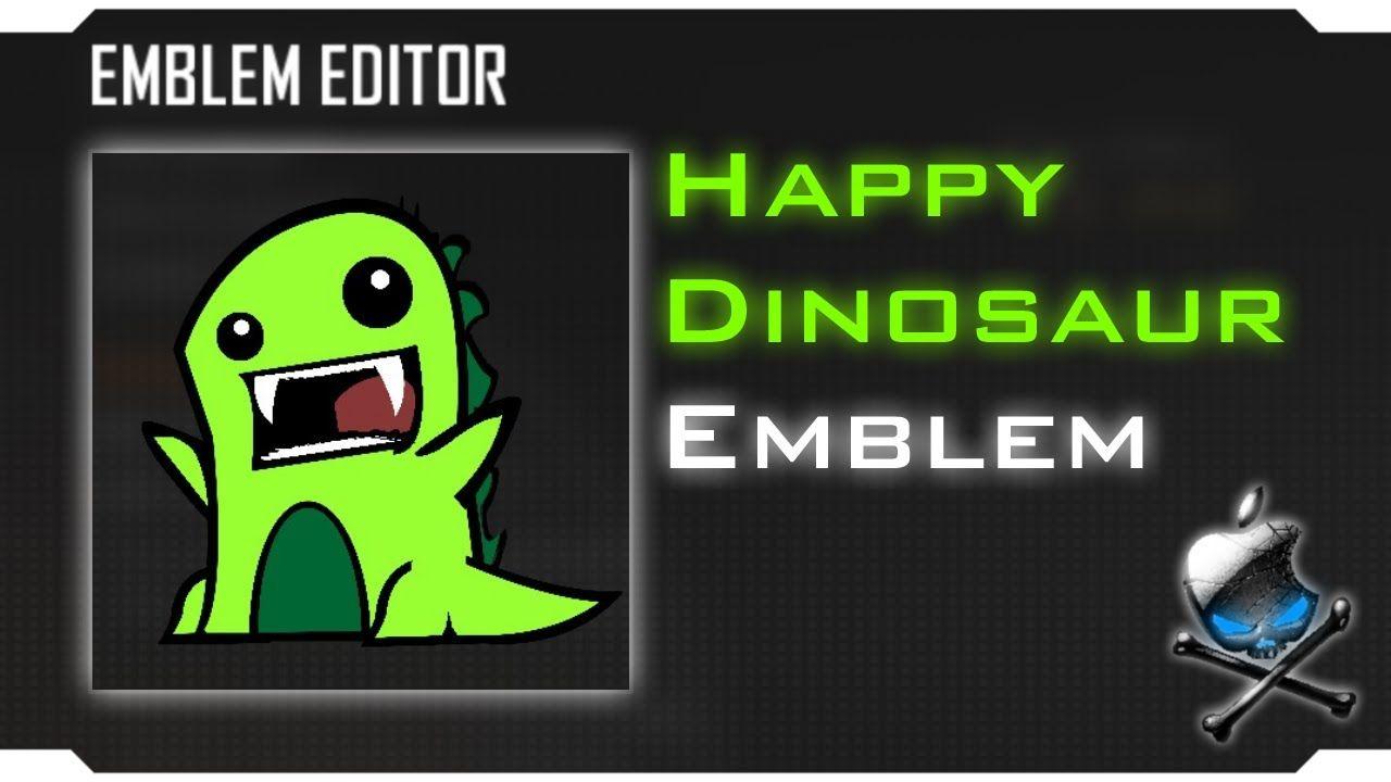 Black Dinosaur Logo - Black Ops 2 - Happy Dinosaur [Emblem Tutorial] - YouTube
