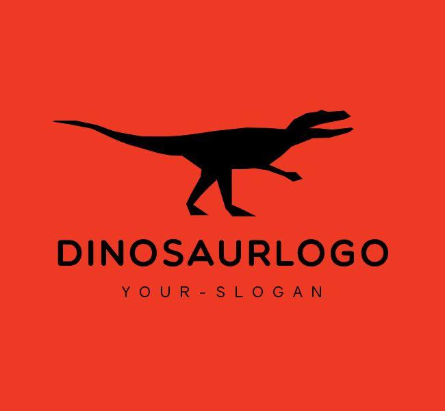 Black Dinosaur Logo - Red Dinosaur Logo & Business Card Template - The Design Love