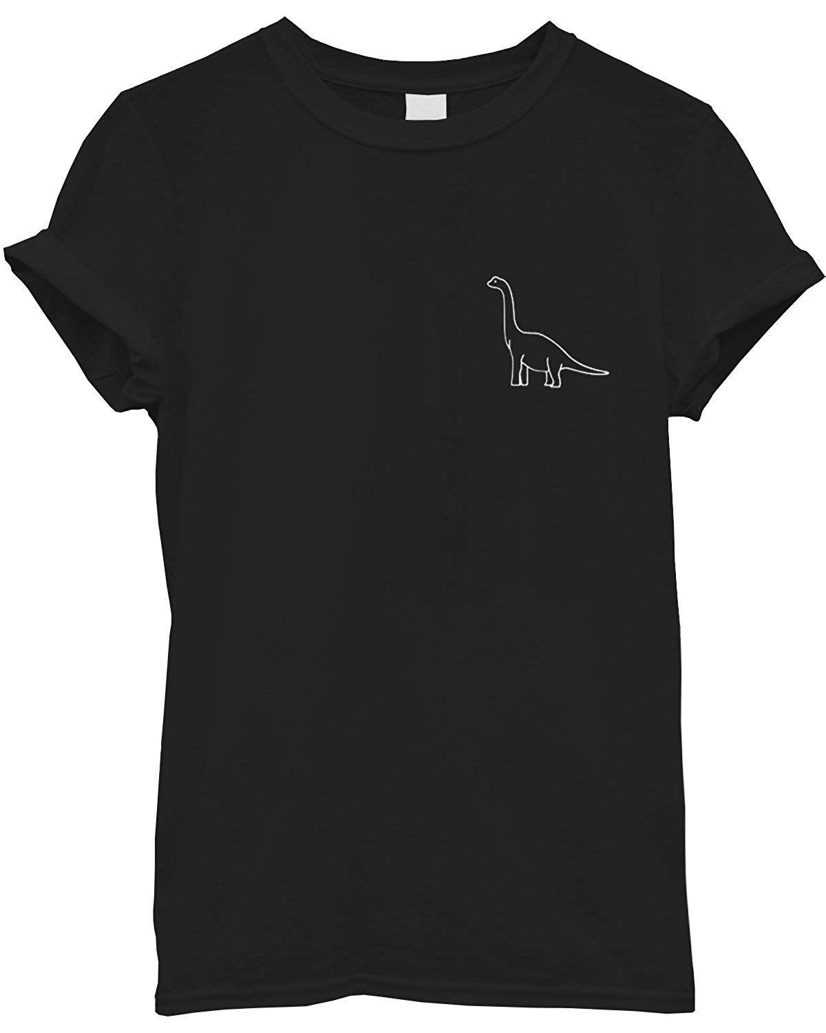 Black Dinosaur Logo - Dinosaur Pocket Black T Shirt S M L XL 2XL Mens Womens Blogger