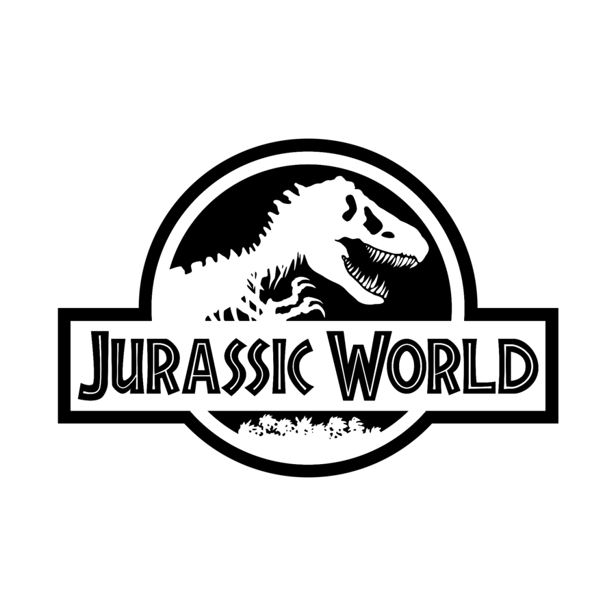 Black Dinosaur Logo - Jurassic World (Black Transparent Logo)