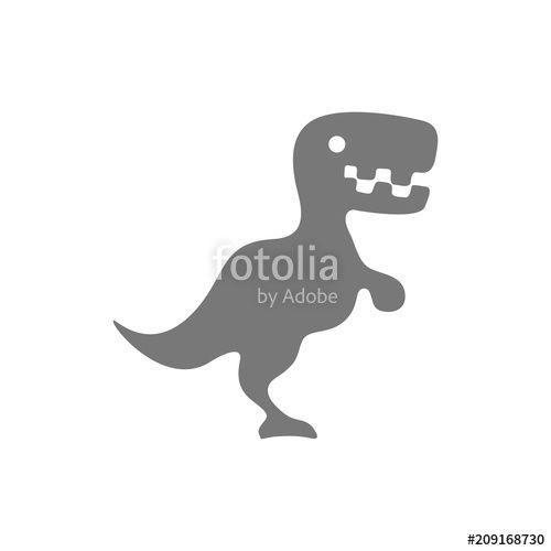 Black Dinosaur Logo - Dinosaur black logo design
