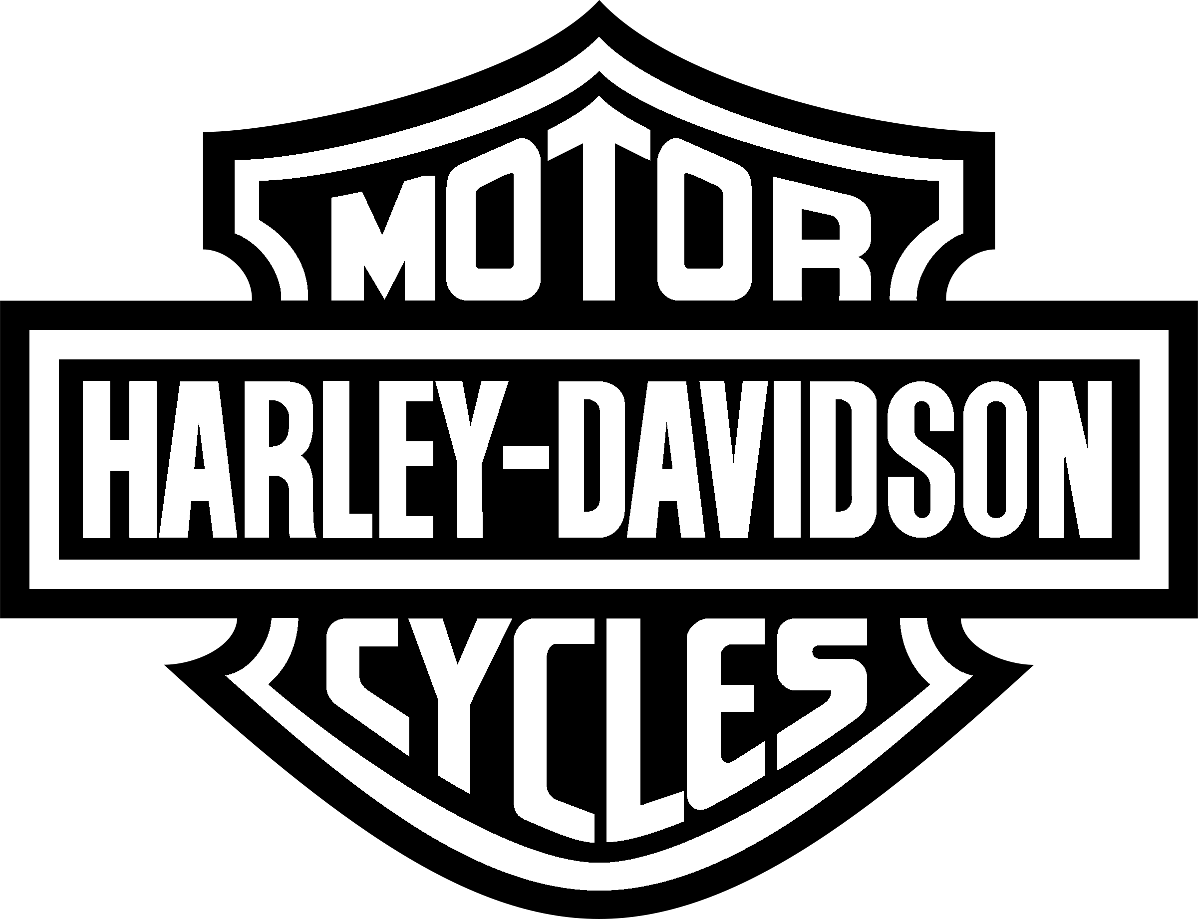 Black and White Harley-Davidson Logo - Harley Davidson Logo PNG Transparent & SVG Vector - Freebie Supply