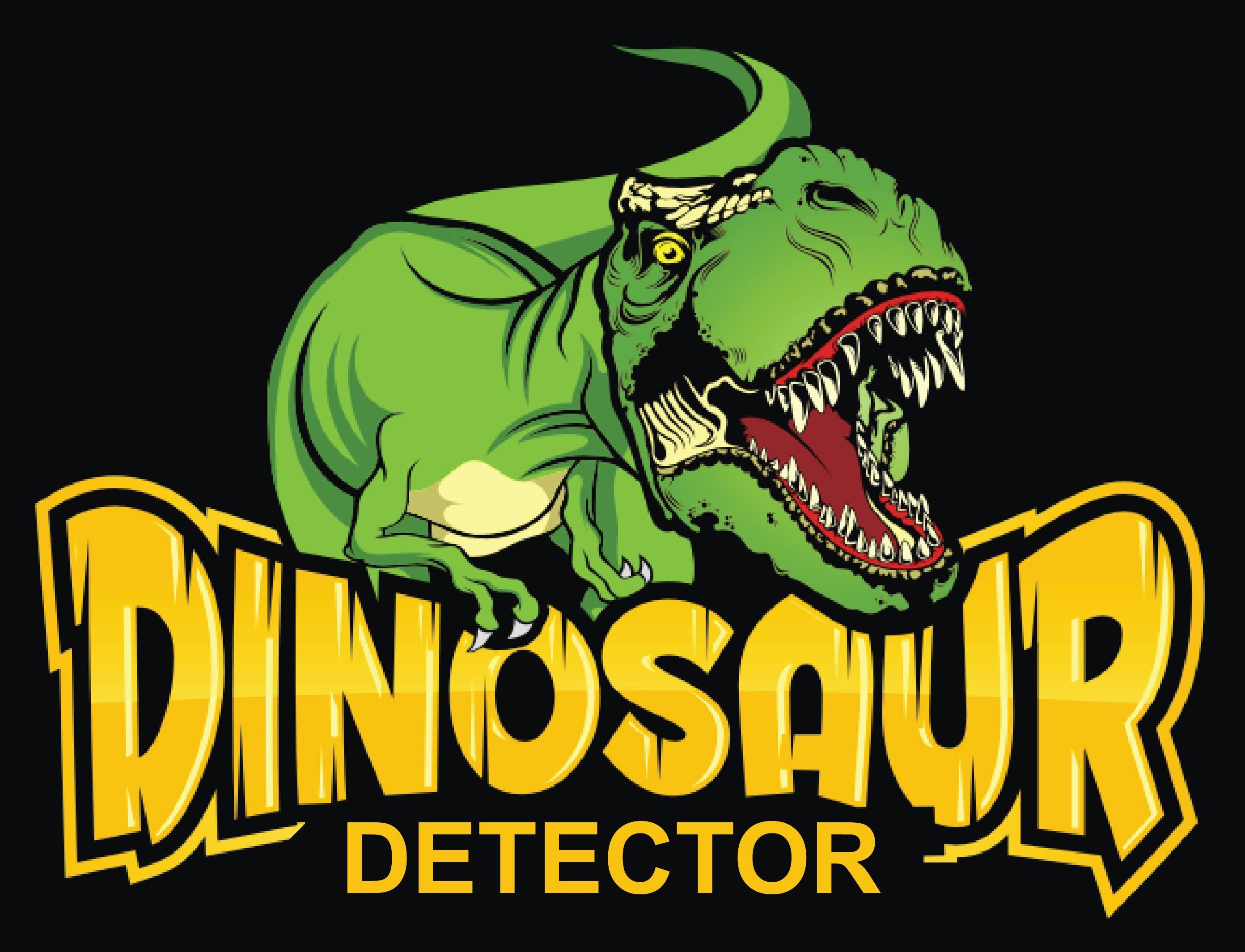 Black Dinosaur Logo - Dinosaur Detector Logo - Dinosaur Detector