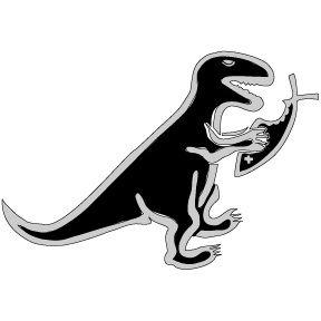 Black Dinosaur Logo - Dinosaur Car Emblem