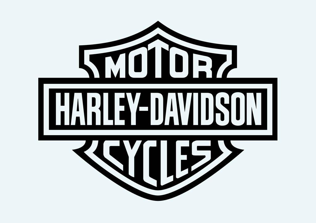 Black and White Harley-Davidson Logo - Harley Davidson Vector Art & Graphics