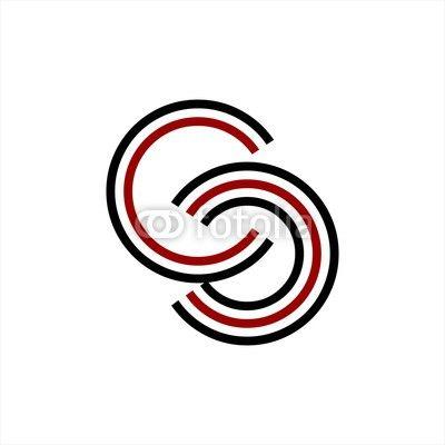 CC Company Logo - CC, SCC, CSC, COC initials line art geometric company logo. Buy