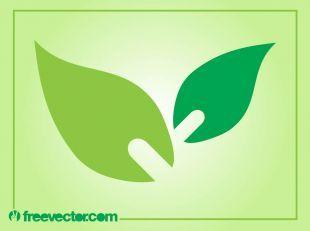 Green Colored Leaves Logo - Ecologic logo with colored leaves | free vectors | UI Download