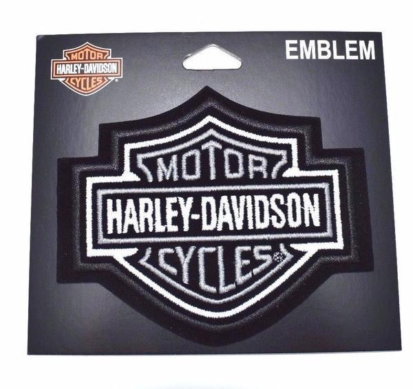 Black and White Harley-Davidson Logo - Harley Davidson Black & White Small Bar & Shield Emblem EMB302542 ...