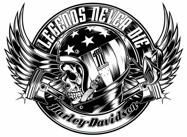 Black and White Harley-Davidson Logo - 17+ Harley Tattoo Designs