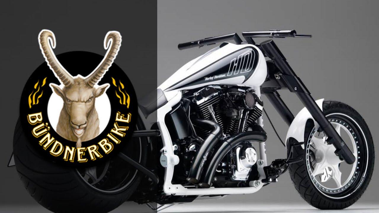 Black and White Harley-Davidson Logo - ⭐ Harley Davidson Softail Custom Bike by Bündnerbike 3 - YouTube